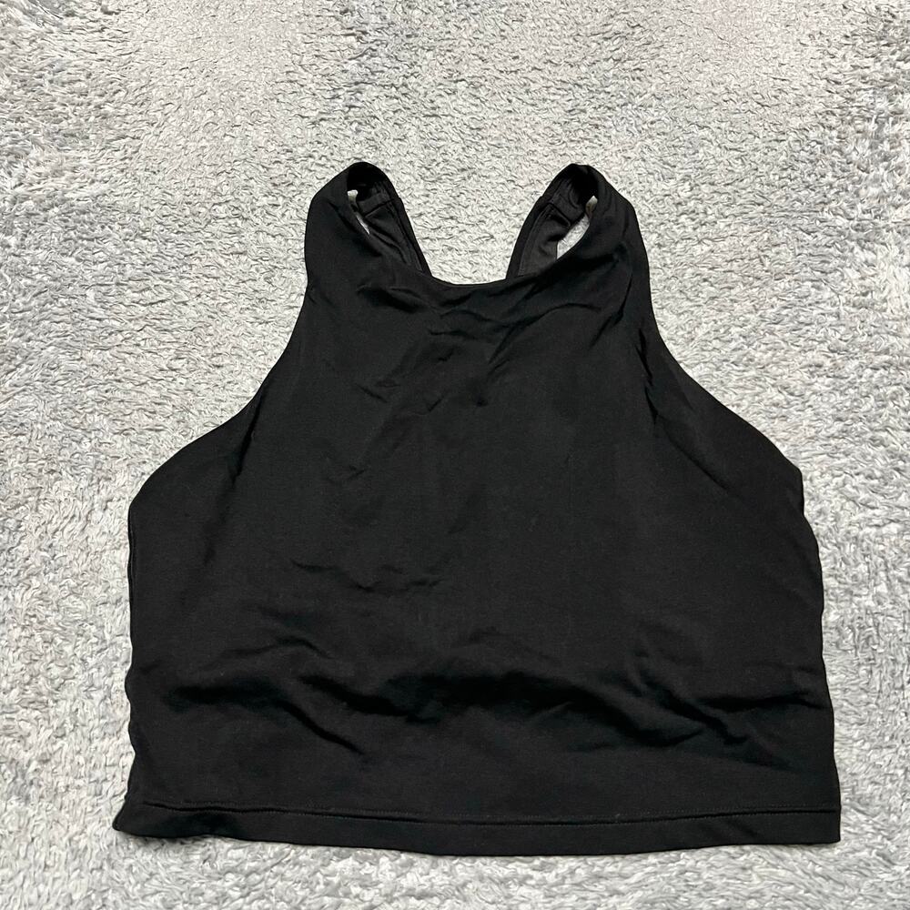 Athleta Sports Bra Crop Top Womens XS Black
